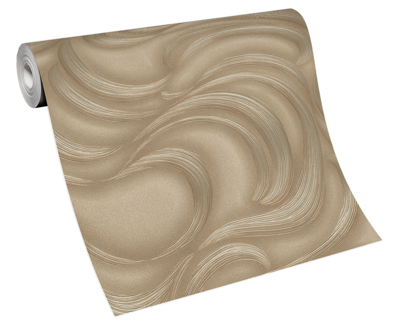 10220-30 Waves Gold Metallic Fashion for Walls 2 Wallpaper By Erismann