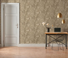 10220-30 Waves Gold Metallic Fashion for Walls 2 Wallpaper By Erismann