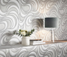 10220-31 Waves Light Grey Metallic Fashion for Walls 2 Wallpaper By Erismann