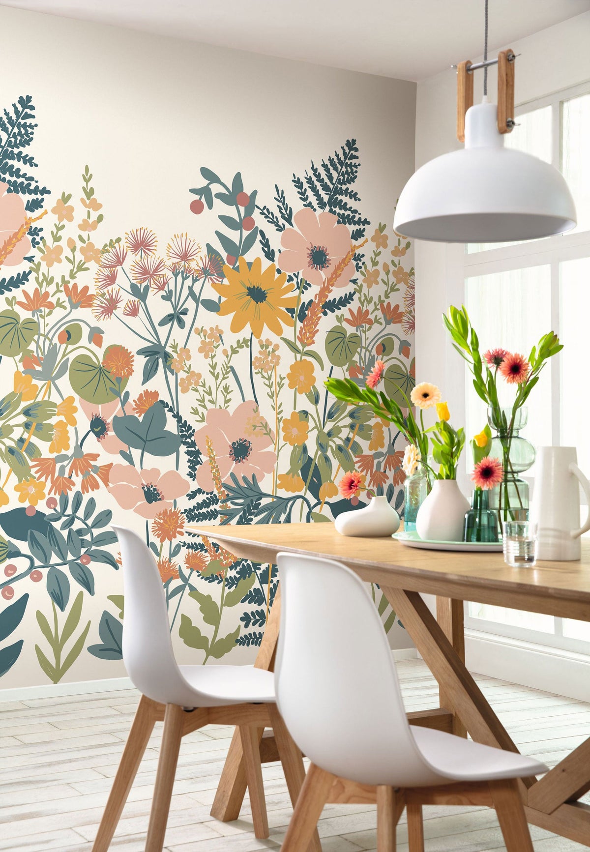 Panoramique Hanna Multicouleurs Beauty Full Image 2 Mural by Caselio