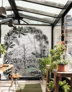 102397070 Panoramique Jardin d'Hiver Multicouleurs Mural by Caselio