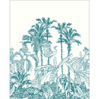 102436060 Panoramique La Jungle Enchantee Bleu Mural by Caselio