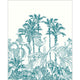 Panoramique La Jungle Enchantee Bleu Beauty Full Image 2 Mural by Caselio