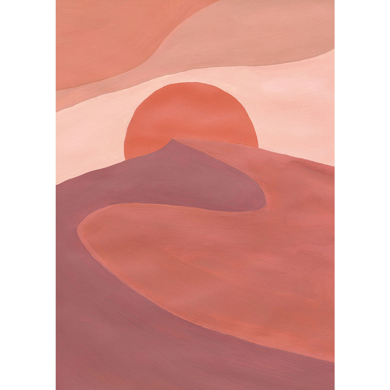 102544044 Panoramique Sunset Desert Rose Mural by Caselio
