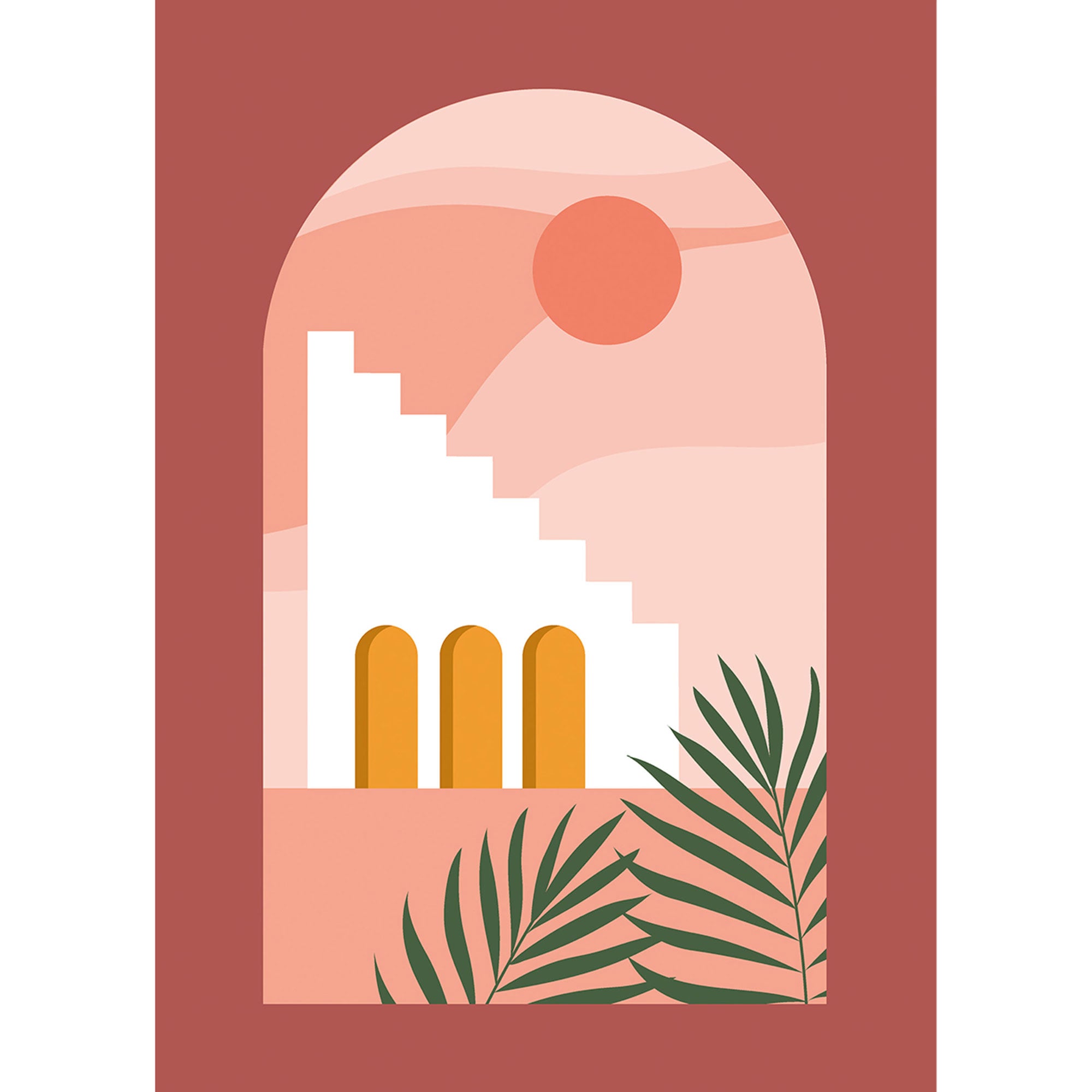 102554247 Panoramique Real Mirage Rose Mural by Caselio