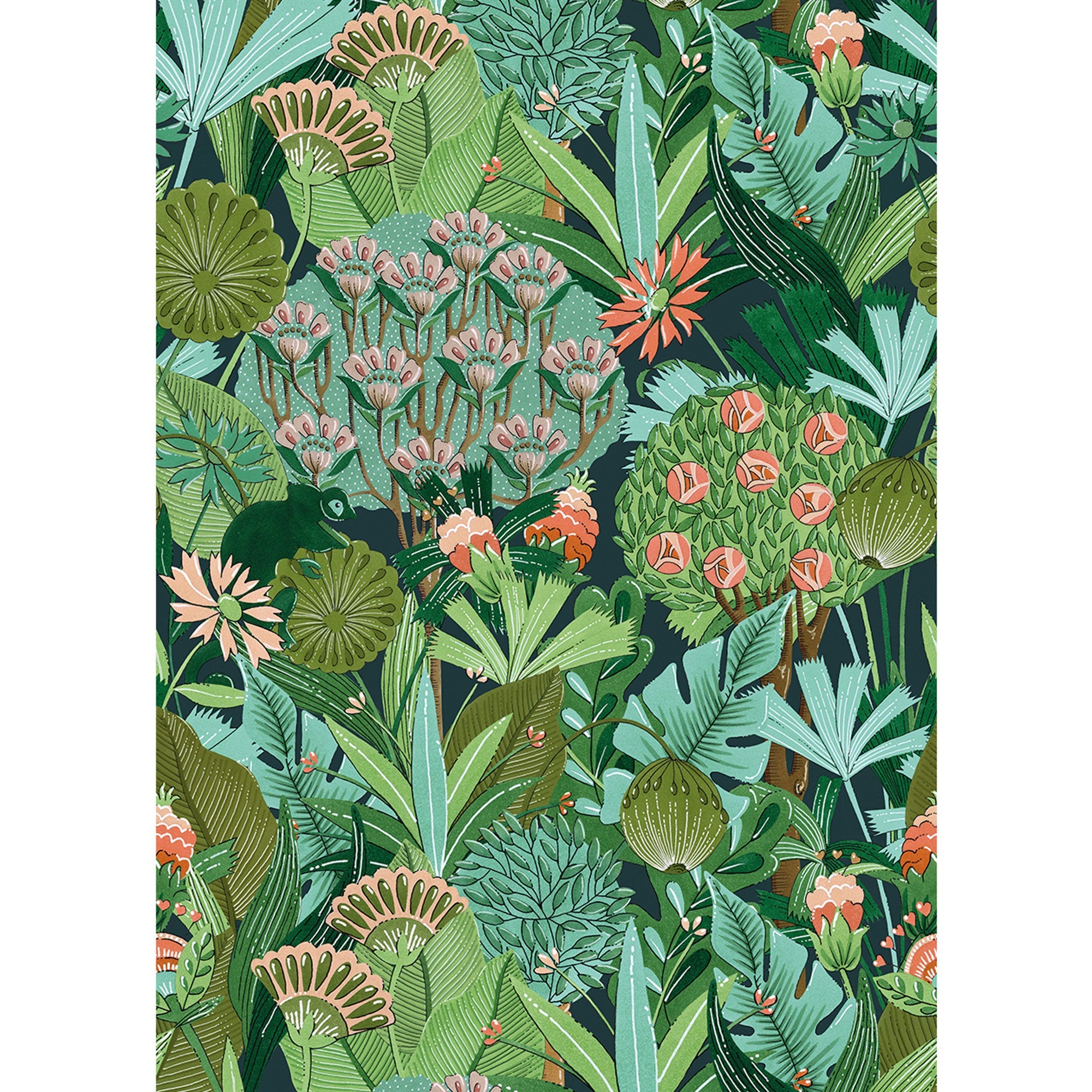 102567070 Panoramique  Jardin Onirique Vert Mural by Caselio