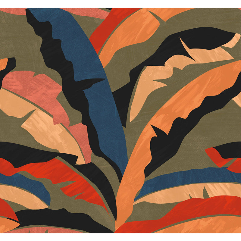 102588370 Panoramique Plumosa Multicouleurs Mural by Caselio