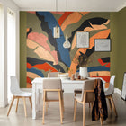 102588370 Panoramique Plumosa Multicouleurs Mural by Caselio