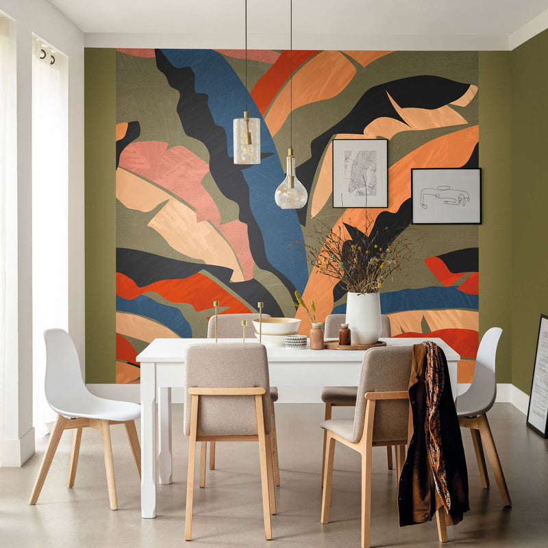 102588370 Panoramique Plumosa Multicouleurs Mural by Caselio