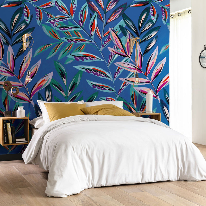 102598860 Panoramique Calathea Multicouleurs Mural by Caselio