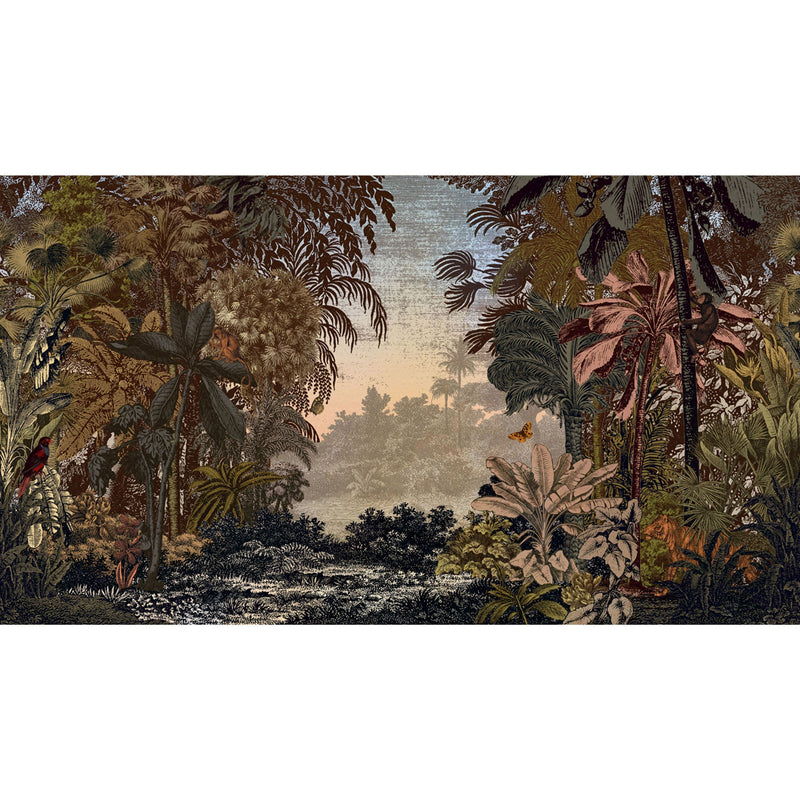 102612272 Panoramique Dreamlike Landscape Marron Clair Kaki Mural by Caselio