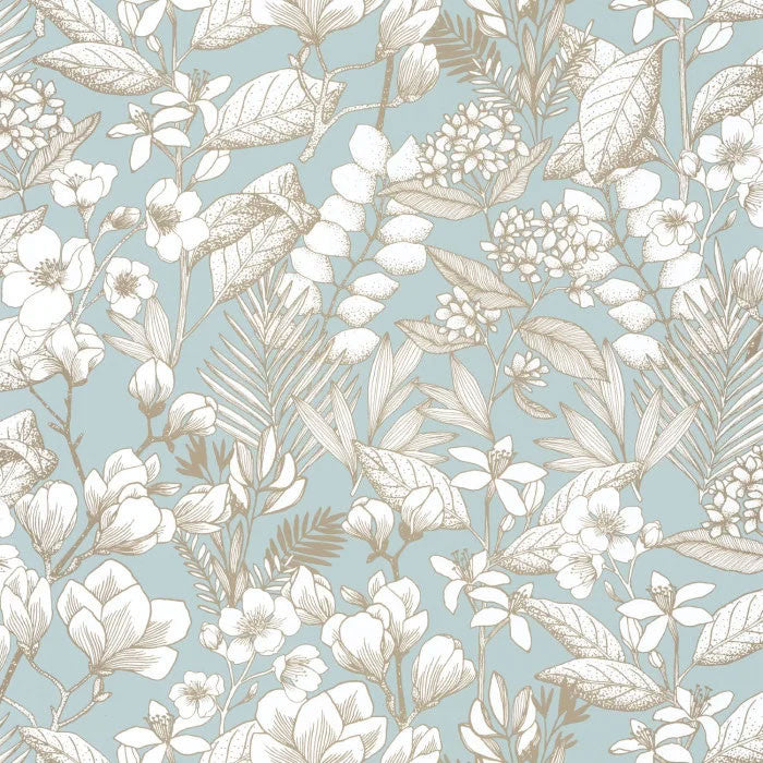 ONB102656026 Lovely Field Only Blue Wallpaper by Caselio