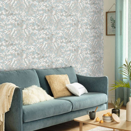 ONB102656026 Lovely Field Only Blue Wallpaper by Caselio