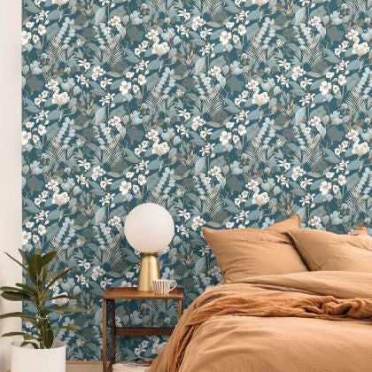 ONB102656162 Lovely Field Only Blue Wallpaper by Caselio