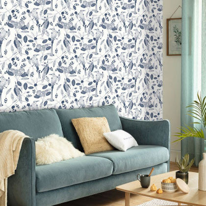 ONB102676222 Elegante Only Blue Wallpaper by Caselio