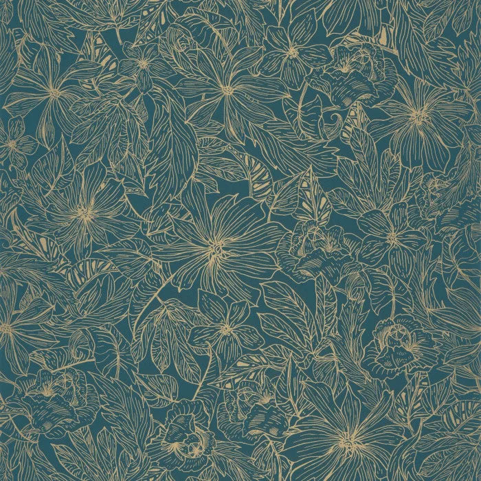 ONB102686123 Tropical Sun Only Blue Wallpaper by Caselio