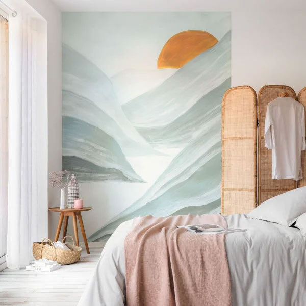 ONB102726002 Panoramique Blue Mountains Only Blue Wallpanel by Caselio