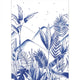 Panoramique Tropical Night Only Blue Wallpanel by Caselio