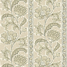 JMW-102811 Floral Check Wallpaper by Josephine Munsey
