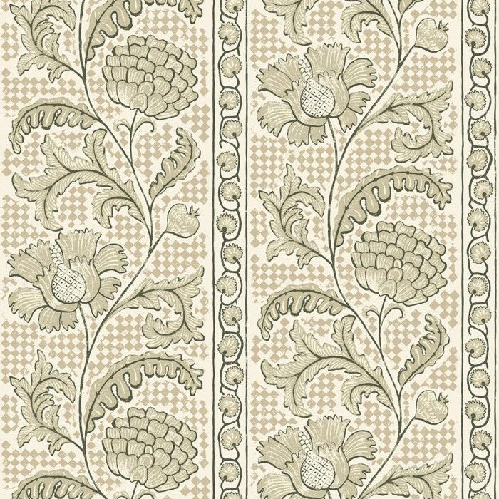 JMW-102811 Floral Check Wallpaper by Josephine Munsey