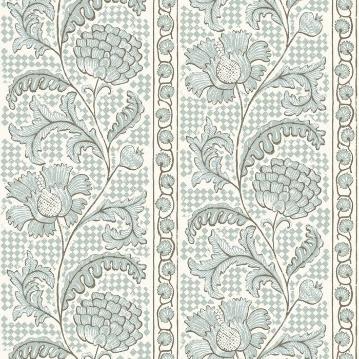 JMW-102821 Floral Check Wallpaper by Josephine Munsey