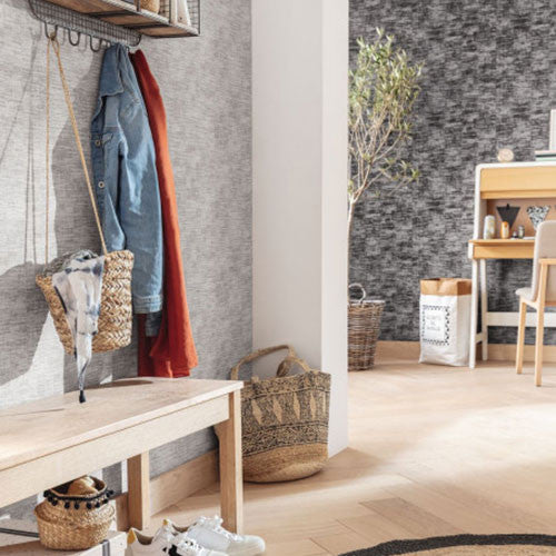 VEL102849212 Uni Mat Velvet Wallpaper By Caselio