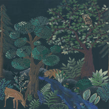 FRT102980199 Blue Forest La Foret Wallpaper By Caselio