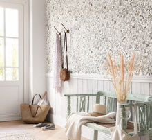 103000215 Jardin De Giverny Blanc Noir Wallpaper by Caselio