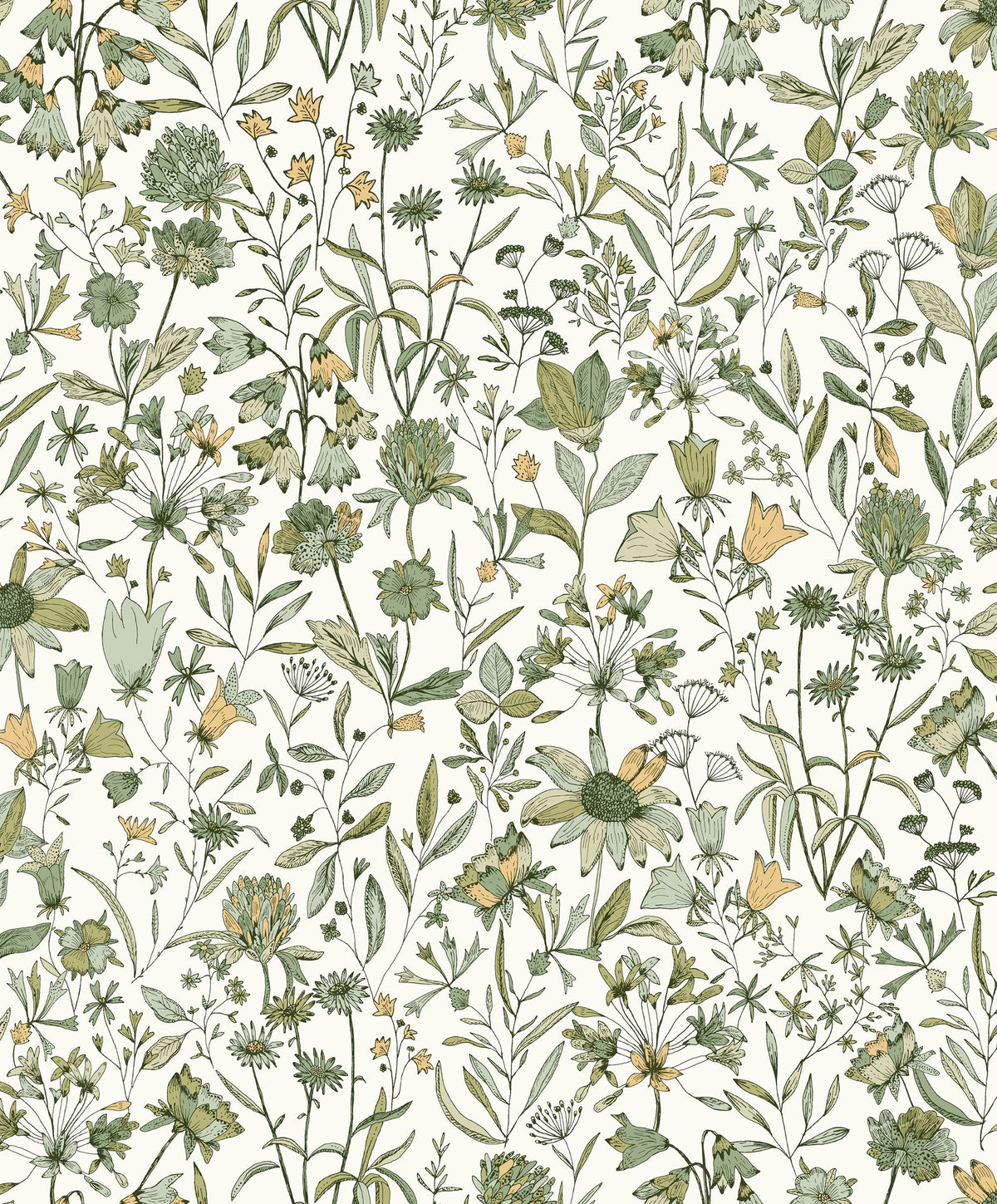 Jardin De Giverny Verts Art of Botany Wallpaper by Caselio