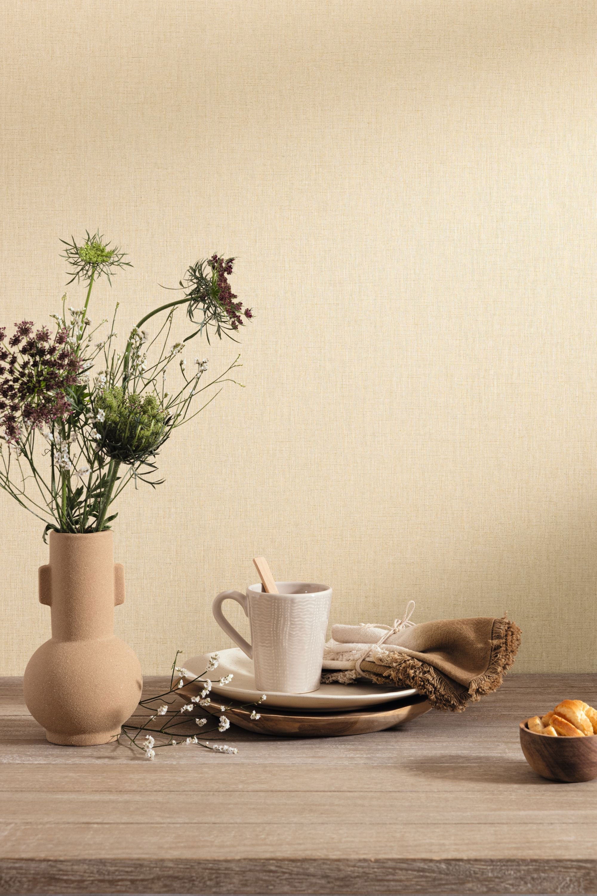 MIP103221619 Uni Mat Sand Wallpaper by Caselio