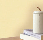 Uni Mat Jaune Pastel Line Up Wallpaper by Caselio