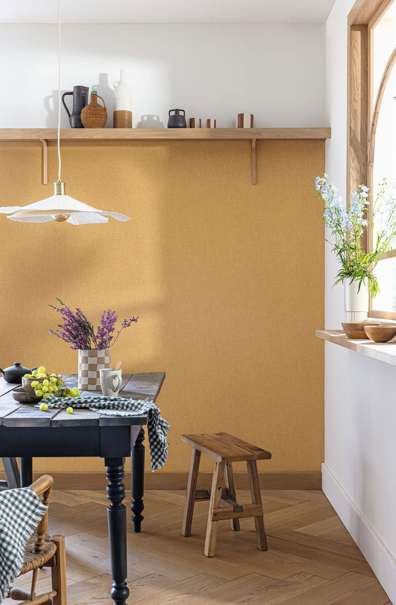 103222200 Uni Mat Ambre Wallpaper by Caselio