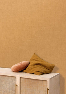 Uni Mat Ocre Line Up Wallpaper by Caselio
