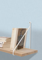 Uni Mat Bleu Gris Line Up Wallpaper by Caselio