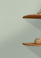 103227128 Uni Mat Vert Amande Wallpaper by Caselio