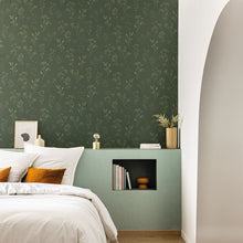 103227660 Uni Mat Vert Bleu Wallpaper by Caselio