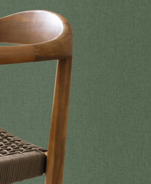 Uni Mat Vert Bouteille Art of Botany Wallpaper by Caselio
