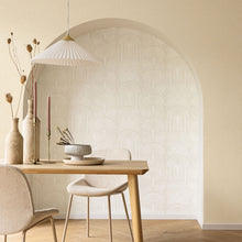 103231220 Uni Metallise/Irise Ecru Dore Wallpaper by Caselio