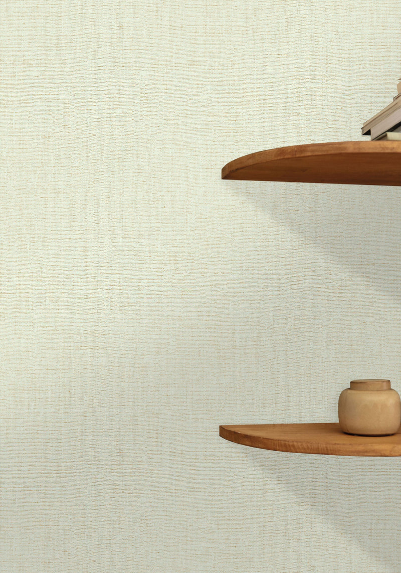 Uni Metallise/Irise Vert Clair Dore Line Up Wallpaper by Caselio