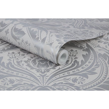 103432 Desire Silver Established Wallpaper by Graham and Brown