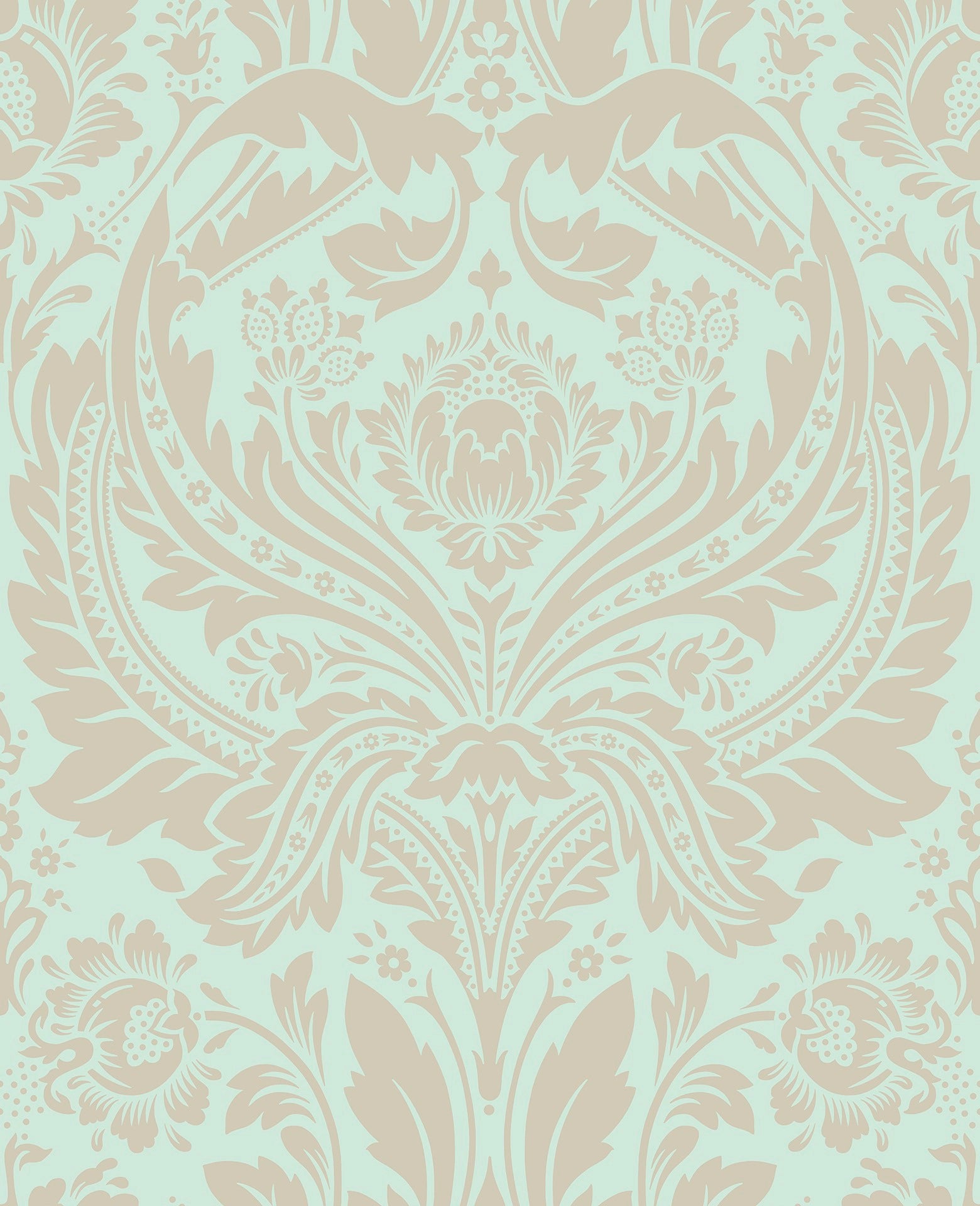 103435 Desire Mint Established Wallpaper by Graham and Brown