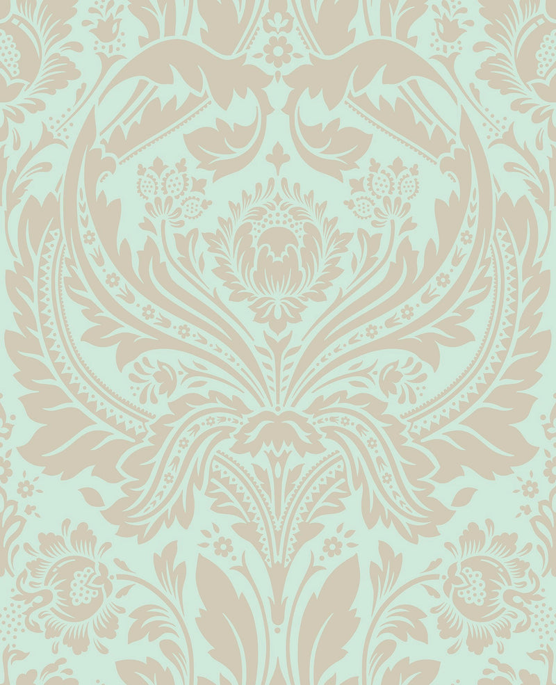 103435 Desire Mint Established Wallpaper by Graham and Brown