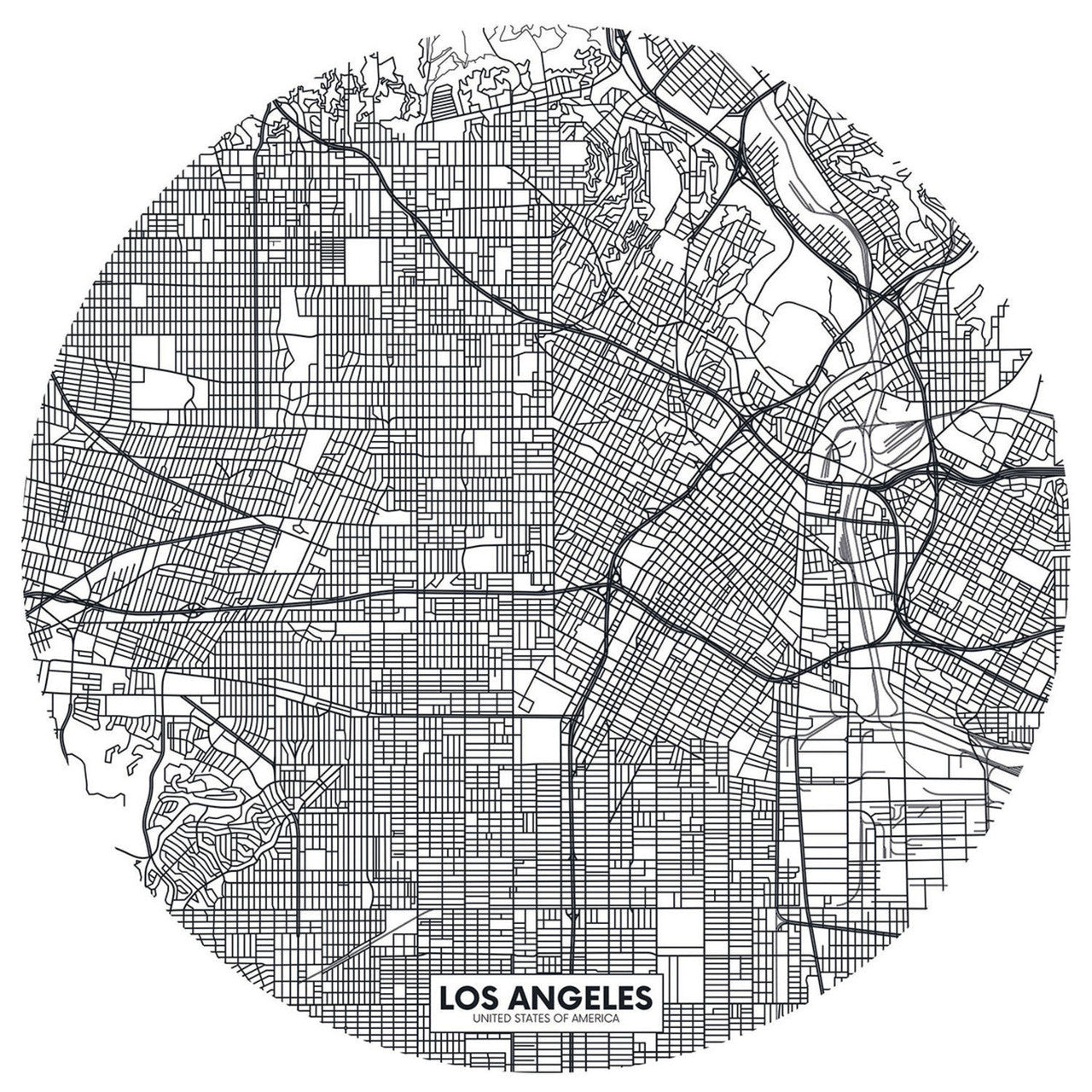 YNF103450999 Fly To Los Angeles Young and Free Wallpanel by Caselio