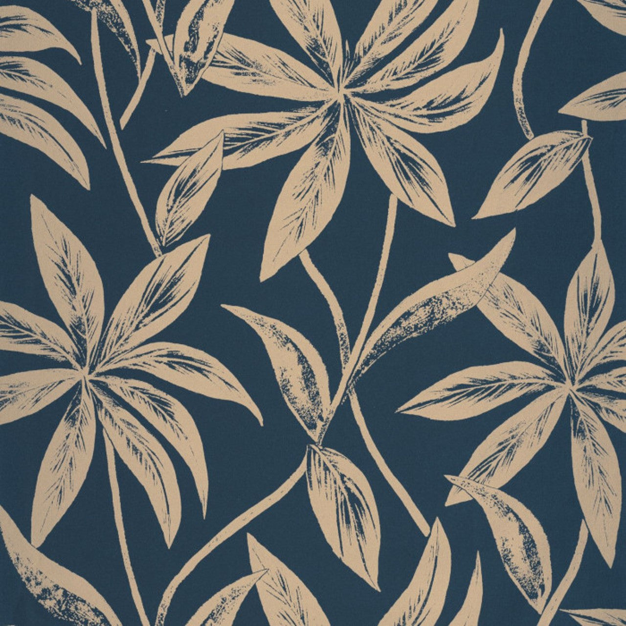 103706060 Paradisio L'Epopee Bleu Nuit Dore Wallpaper By Caselio