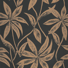 103709050 Paradisio L'Epopee Noir Cuivre Wallpaper By Caselio