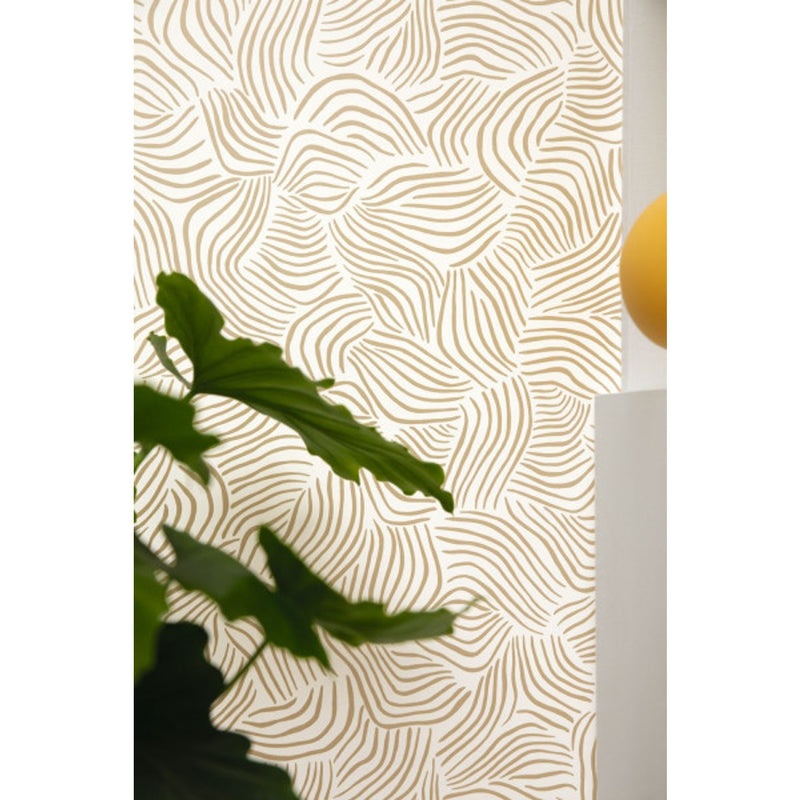 103721000 Mirage L'Epopee Beige Irise Wallpaper By Caselio
