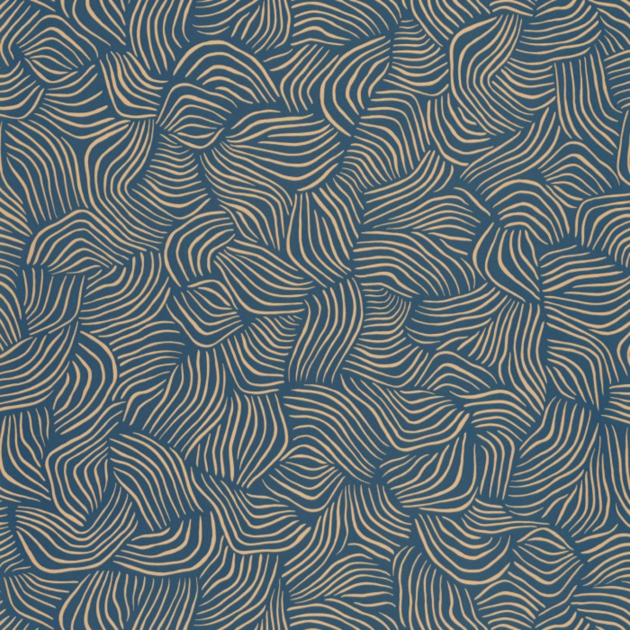 103726025 Mirage L'Epopee Bleu Indigo Irise Wallpaper By Caselio