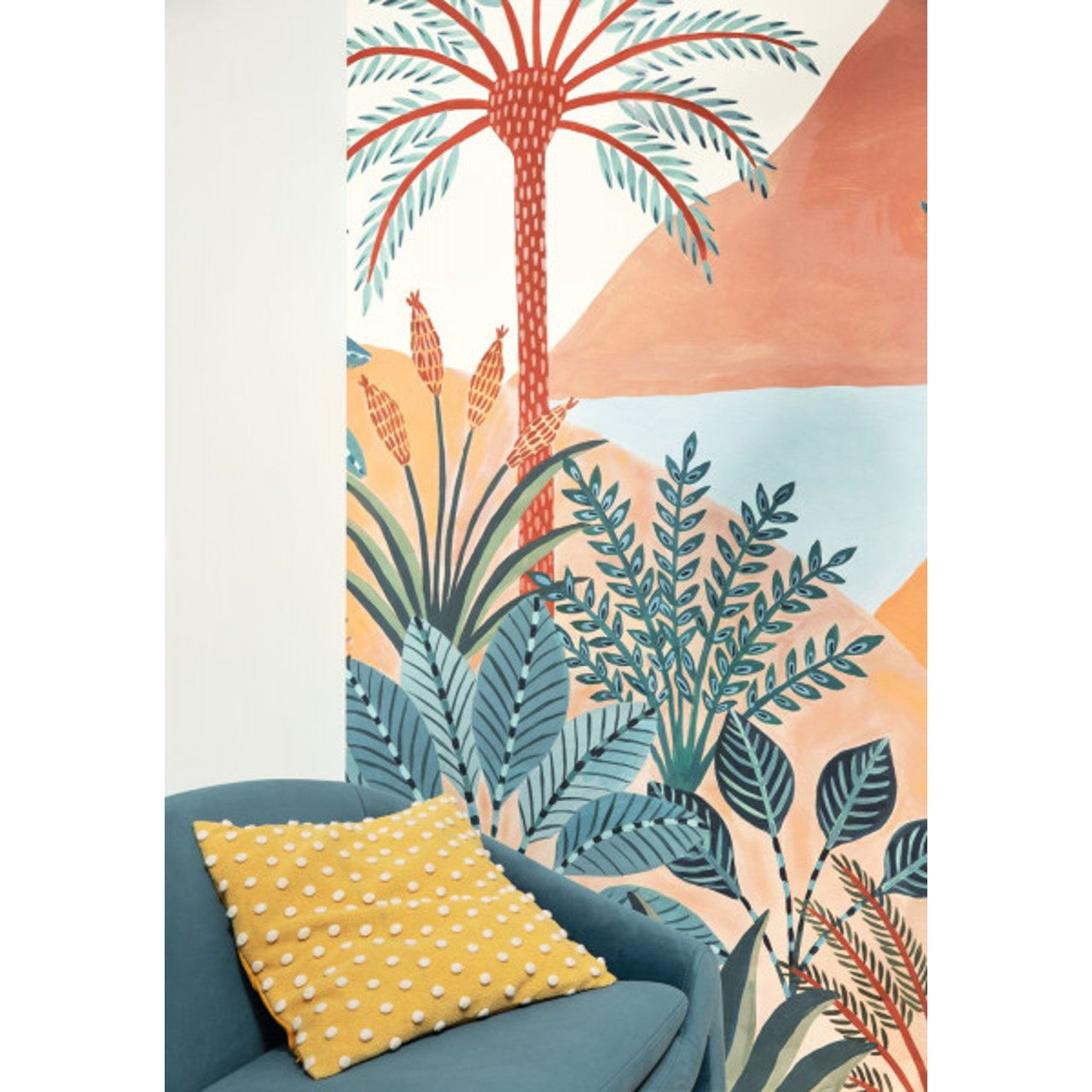 103753403 Viree Tropicale L'Epopee Multicouleurs Wallpaper By Caselio