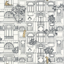 103780973 James Golden Age Noir Blanc Or Wallpaper By Caselio