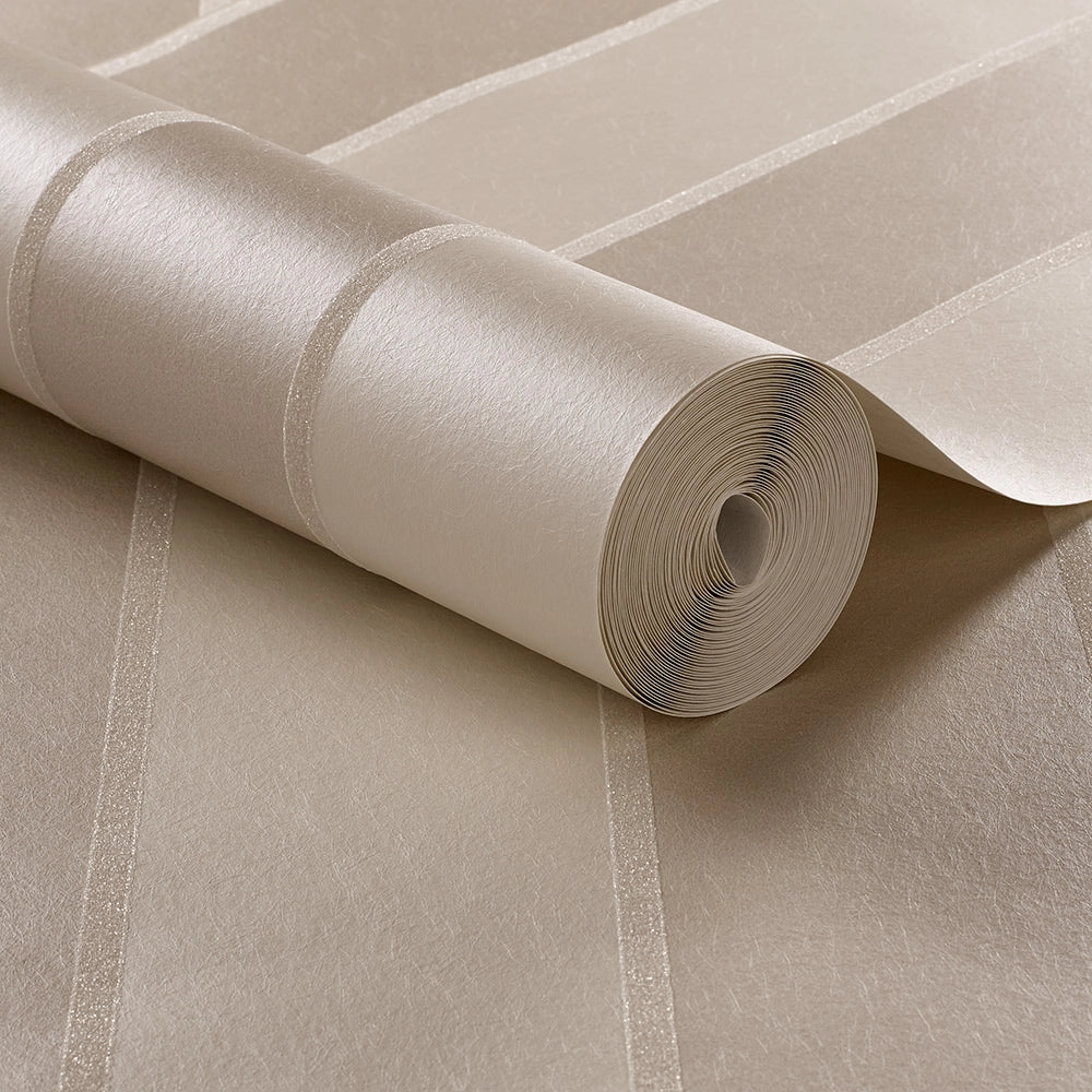 103819 Baroque Bead Stripe Established Wallpaper by Graham and Brown